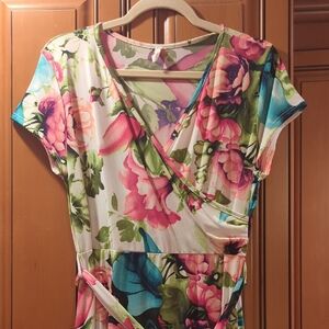 Pinkblush Maternity Floral Wrap Maxi Dress XL